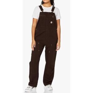 Carhartt Women's Dark Brown Duck Bib Overalls